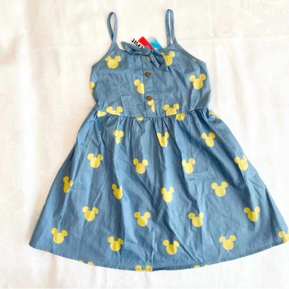 PatPat Mickey Denim Kids Dress - Girls 2T - Picture 8 of 11
